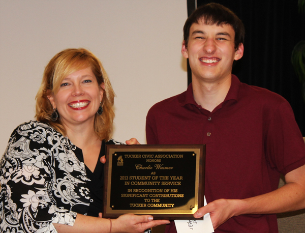 TCA Student of the Year Charlie Wasmer